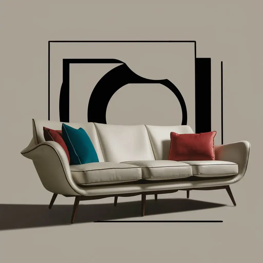 Modernist Chairs Finn Juhl Hans J Wegner Nanna Ditzel Inspired Design on Glossy White Background