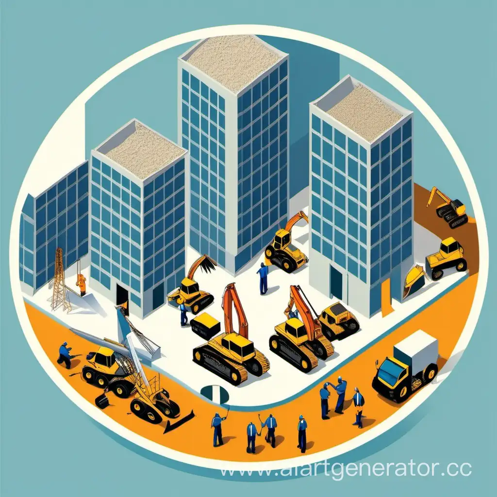 Circle-Construction-Workers-Vector-Graphics-of-Building-and-Structure-Operation