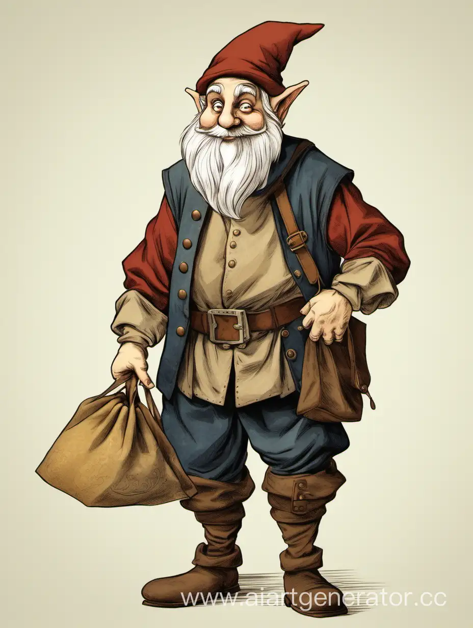 Medieval-Gnome-Holding-Bag-of-Gold-Coins