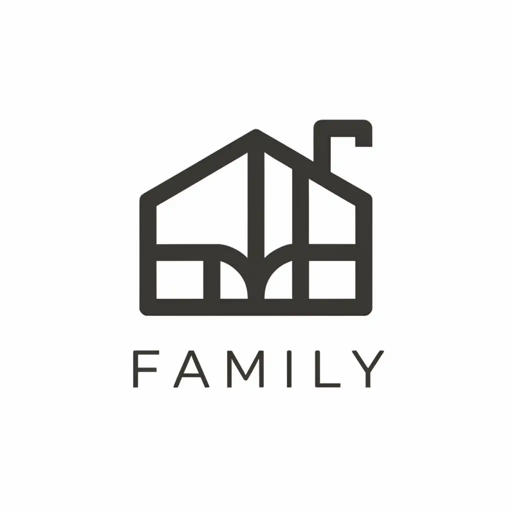 a logo design,with the text "Family", main symbol:HHDM,Minimalistic,clear background