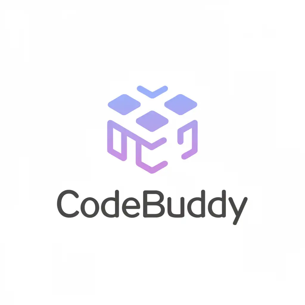 a logo design,with the text 'Code Buddy' and font 'Raleway', bold, main symbol:Lavender square,Minimalistic,be used in Technology industry,clear background