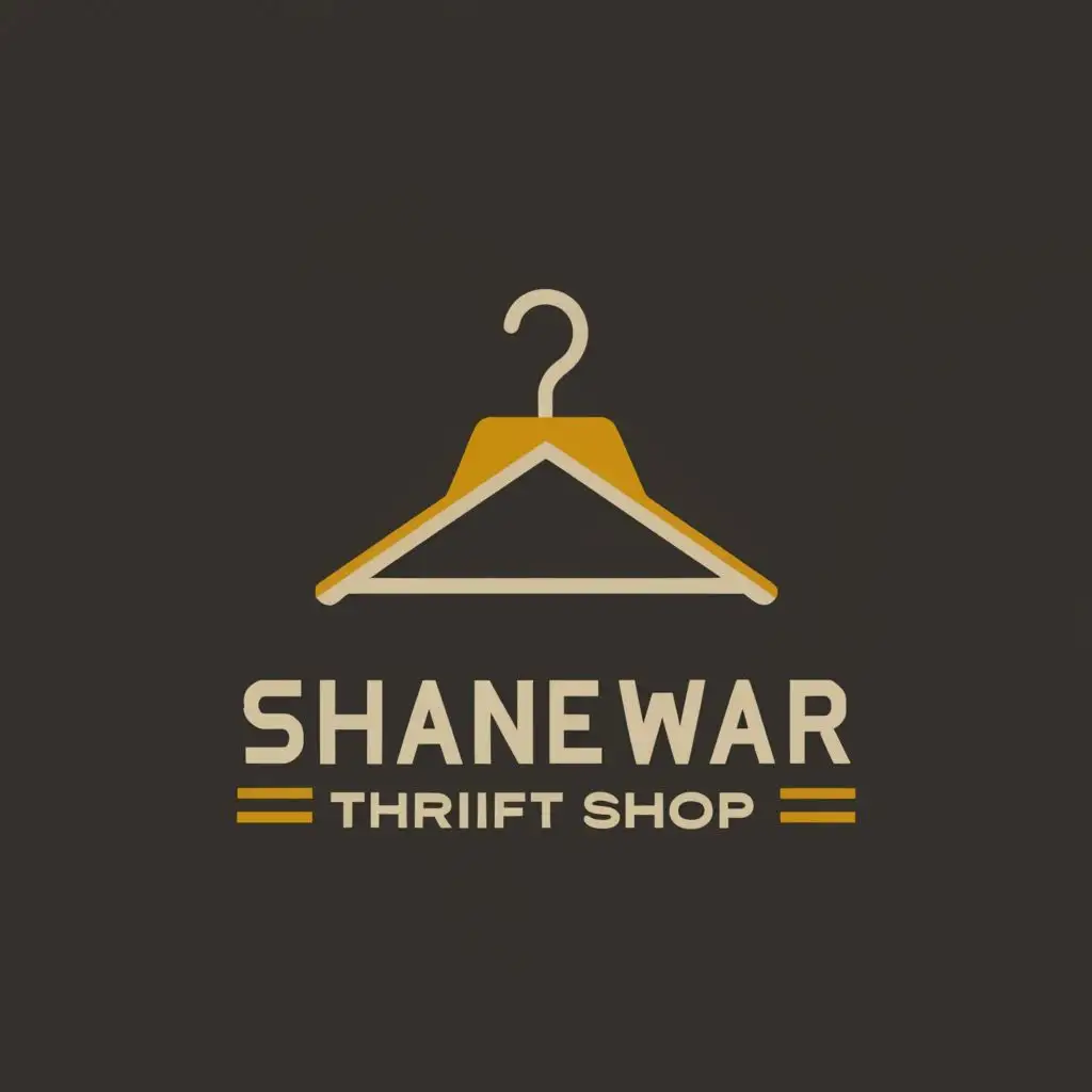 a logo design,with the text "Shane War Thrift Shop", main symbol:Quality Clothing,Moderate,clear background