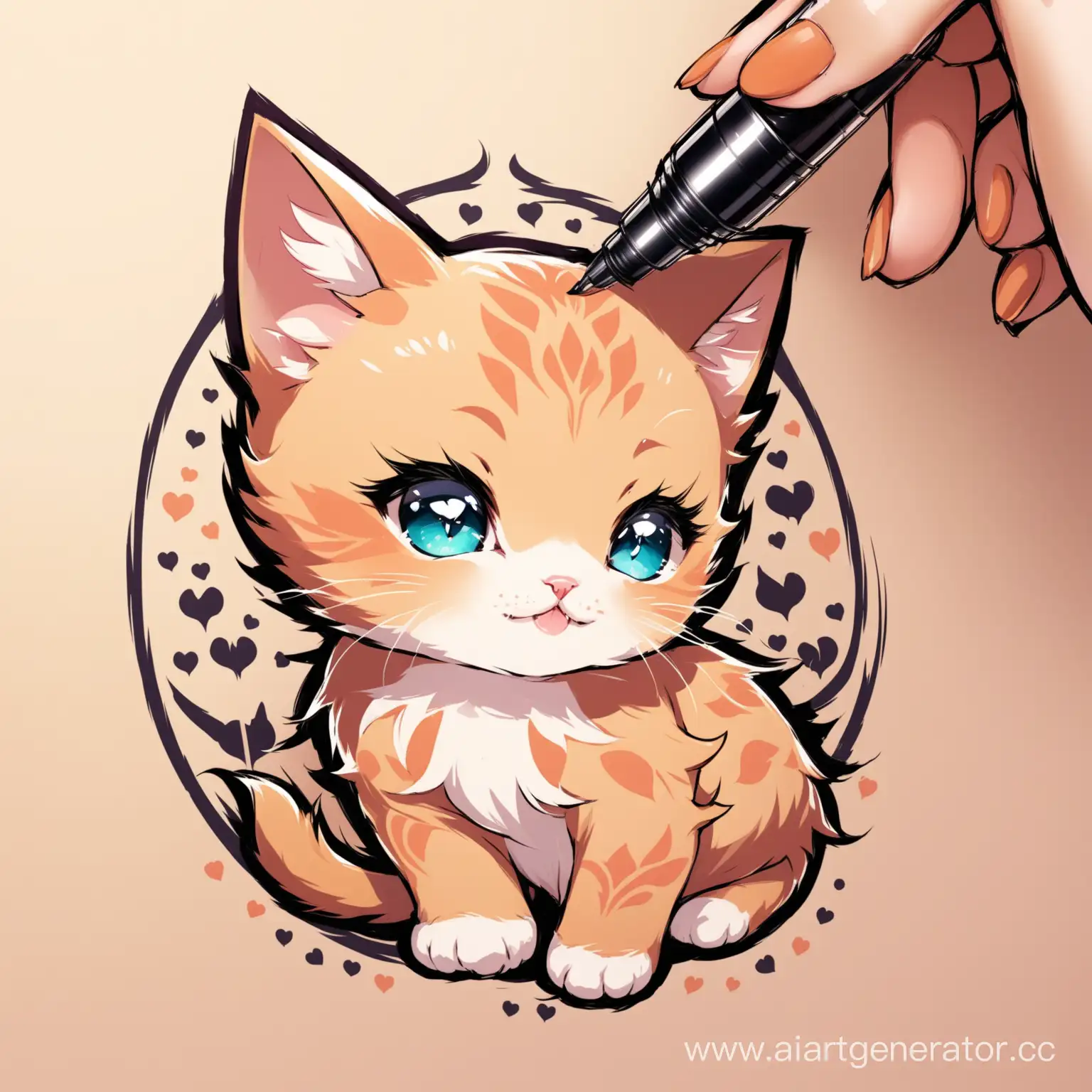 Adorable-Kitten-Tattoo-Master-Creating-Unique-Art