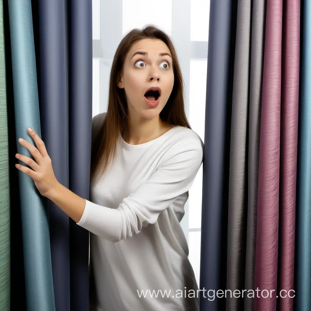 Stunning-Woman-Delighted-by-20-Off-Curtain-Fabrics