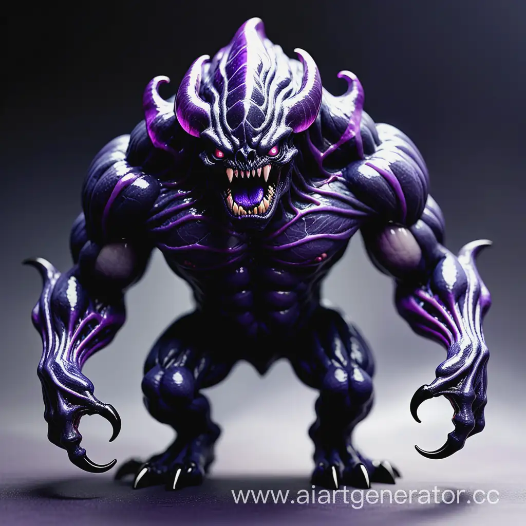 Mysterious-Obsidian-Monster-with-Prominent-Violet-Veins