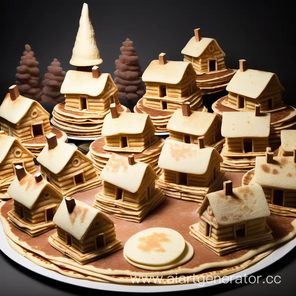 Whimsical-Pancake-Village-Delicious-Edible-Architecture