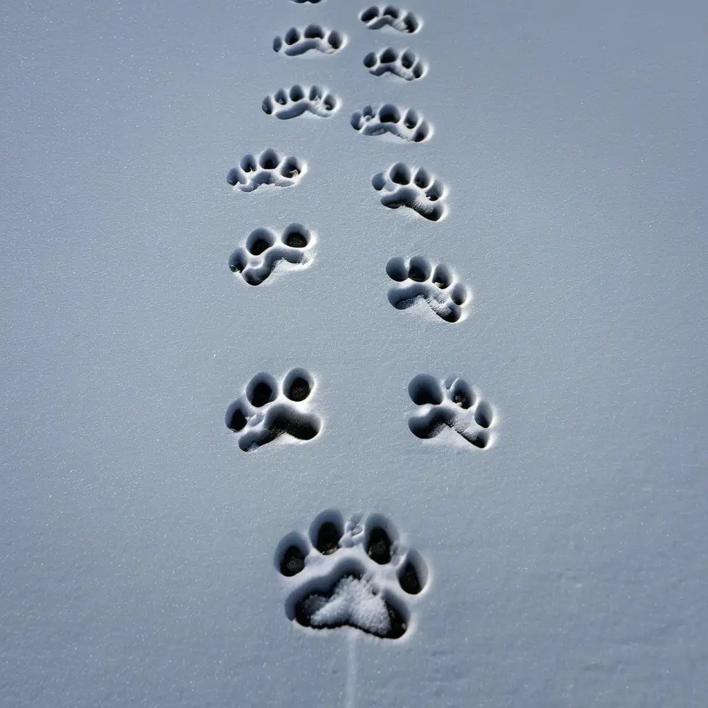 Captivating Dog Tracks Art Abstract Canine Impressions in Nature