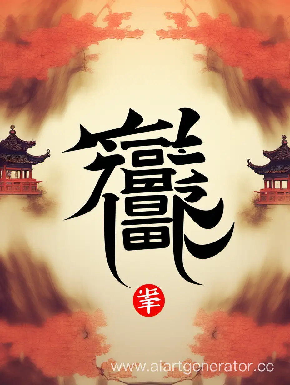 Background for the group logos POIZON pinduoduo 1688 Taobao blurred Chinese style