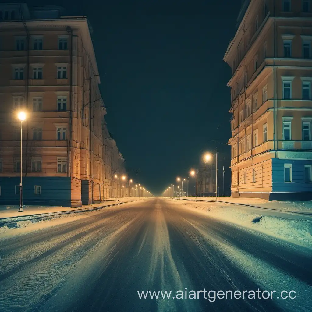 Desolate-Night-Cityscape-in-Russia