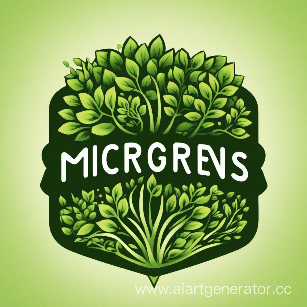 Логотип про микрозелень, GardenInMyCup