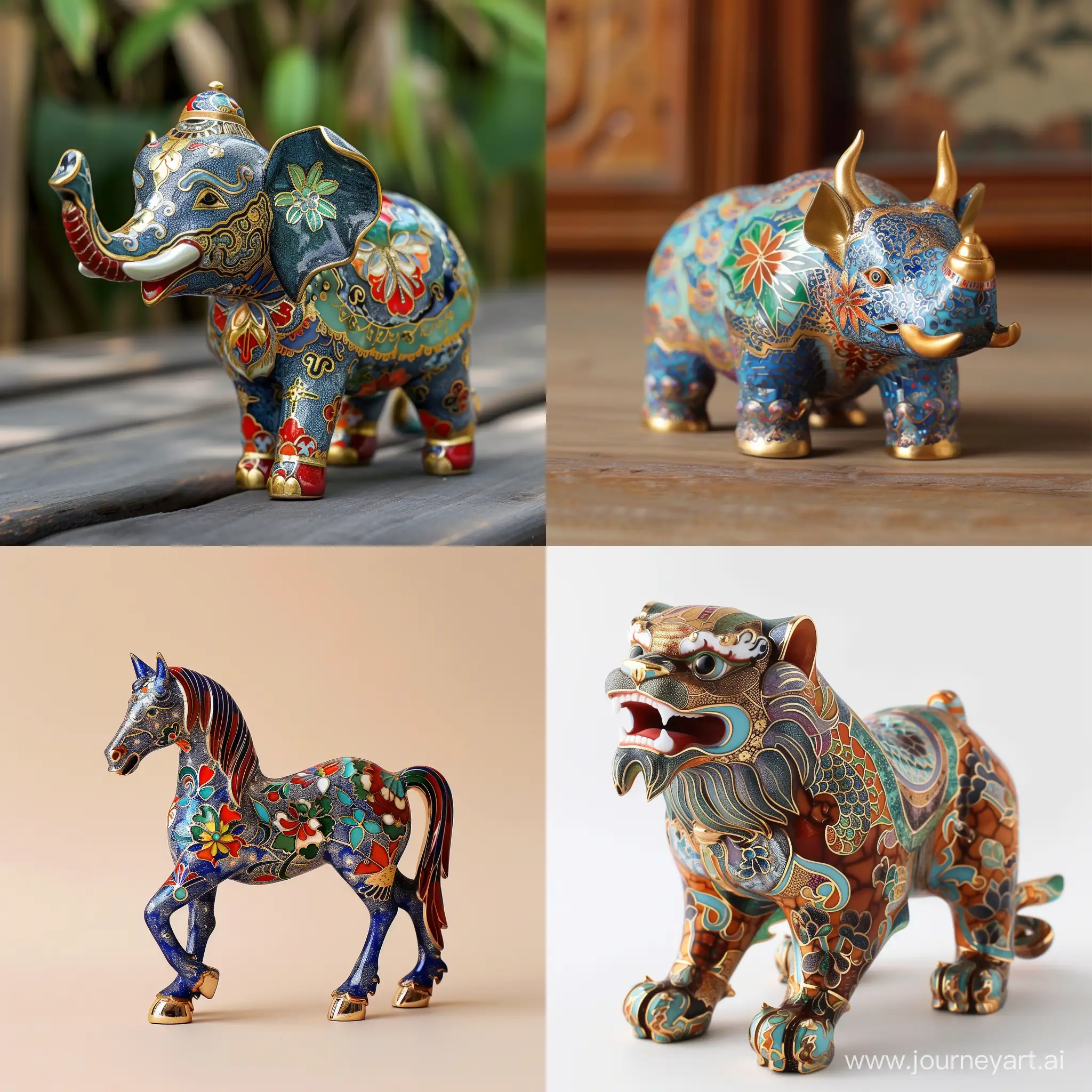 cloisonne animal figurine