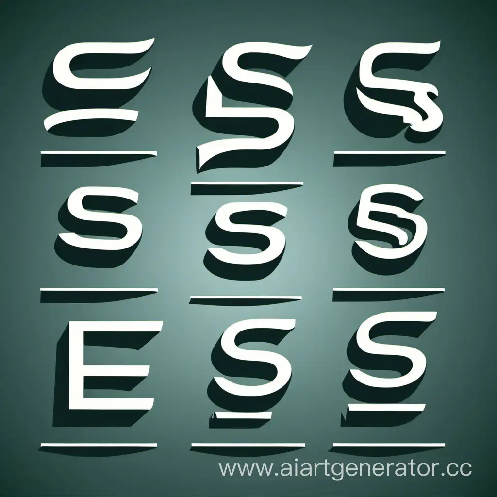 LETTERS E AND S FOR LOGO IN VECTOR VERSION