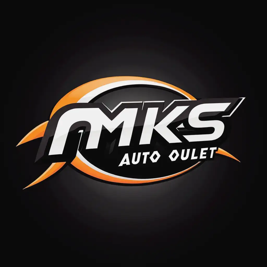 MKs Auto Outlet Logo Design with Professional Automotive Theme