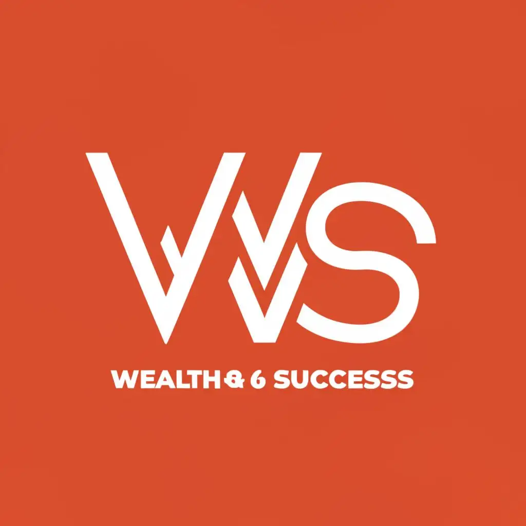 logo, WS, with the text "Wealth & Success", typography