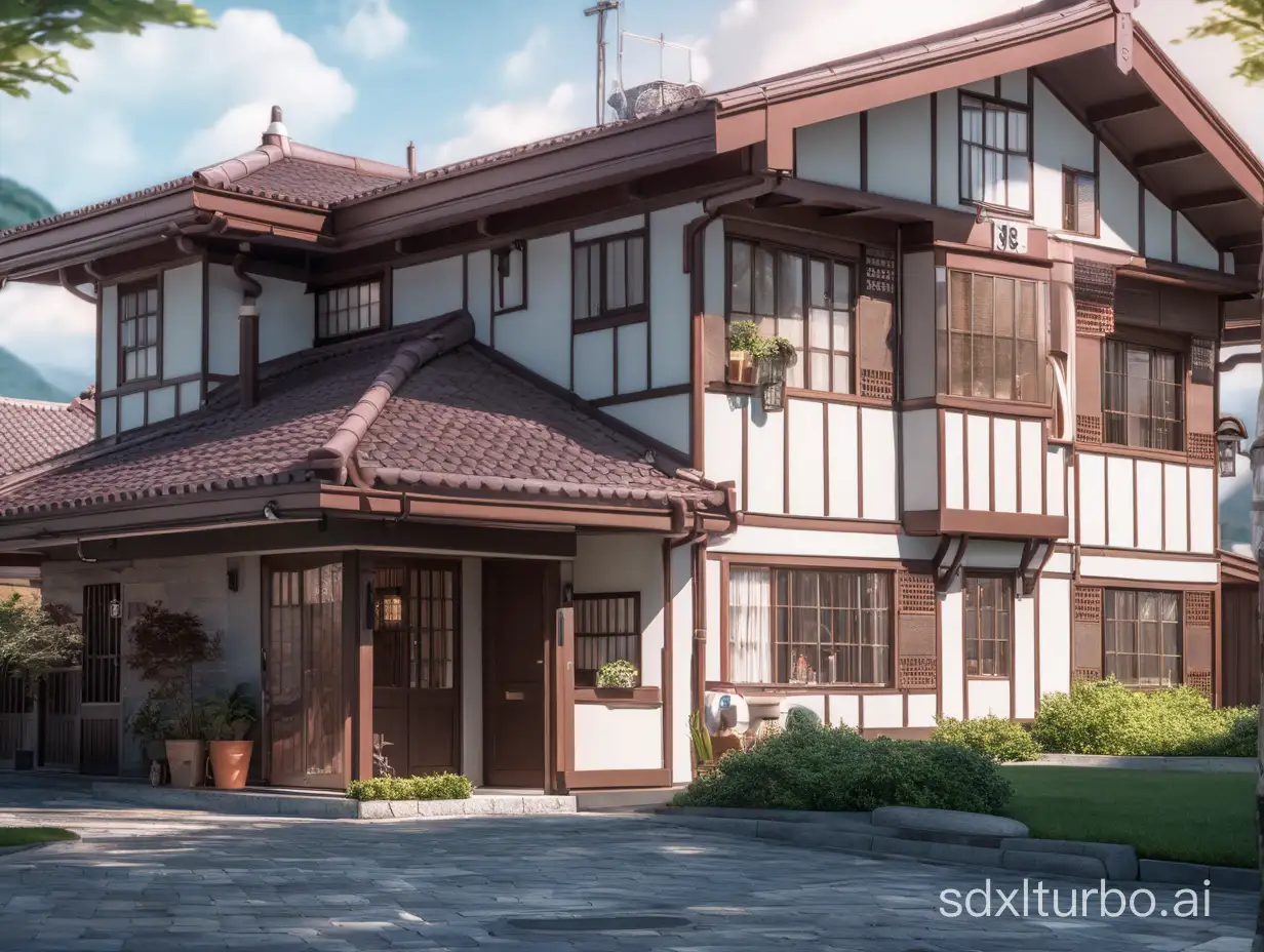 8k,villa,Shinkai Makoto style