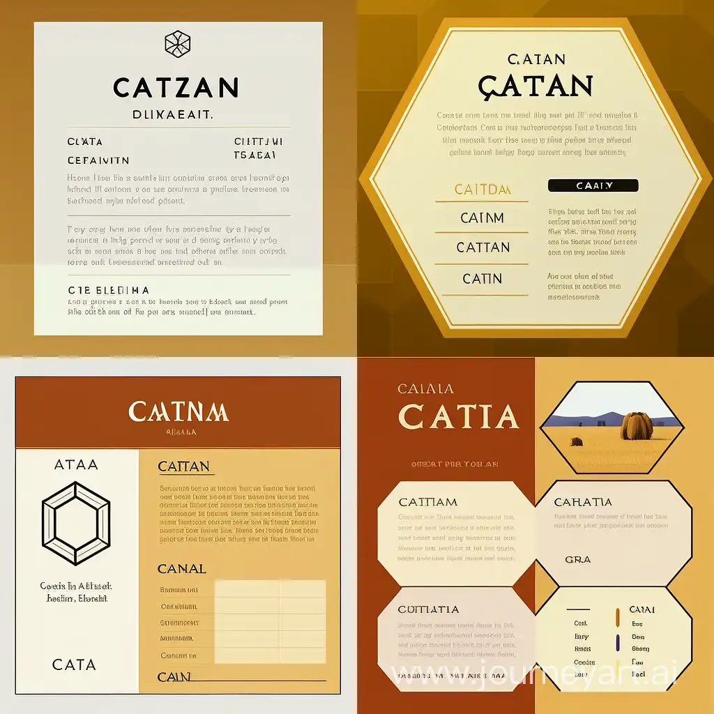 ﻿ Design a minimal form for a board game card for CATAN game board