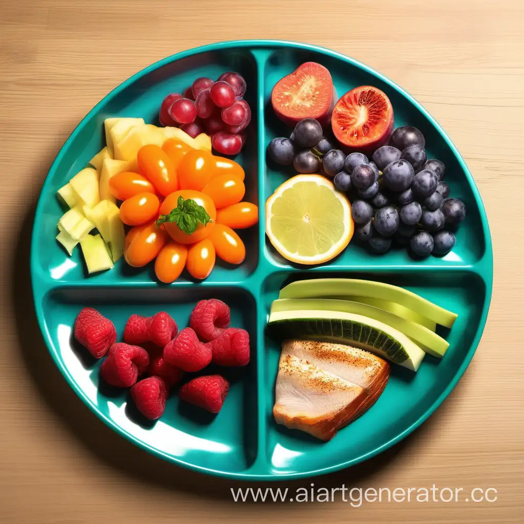 generate eatwell plate for presentation