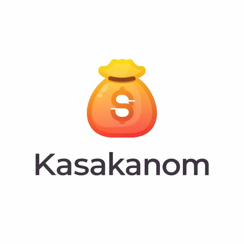 a logo design,with the text "Kasakanom", main symbol:💸,Moderate,clear background