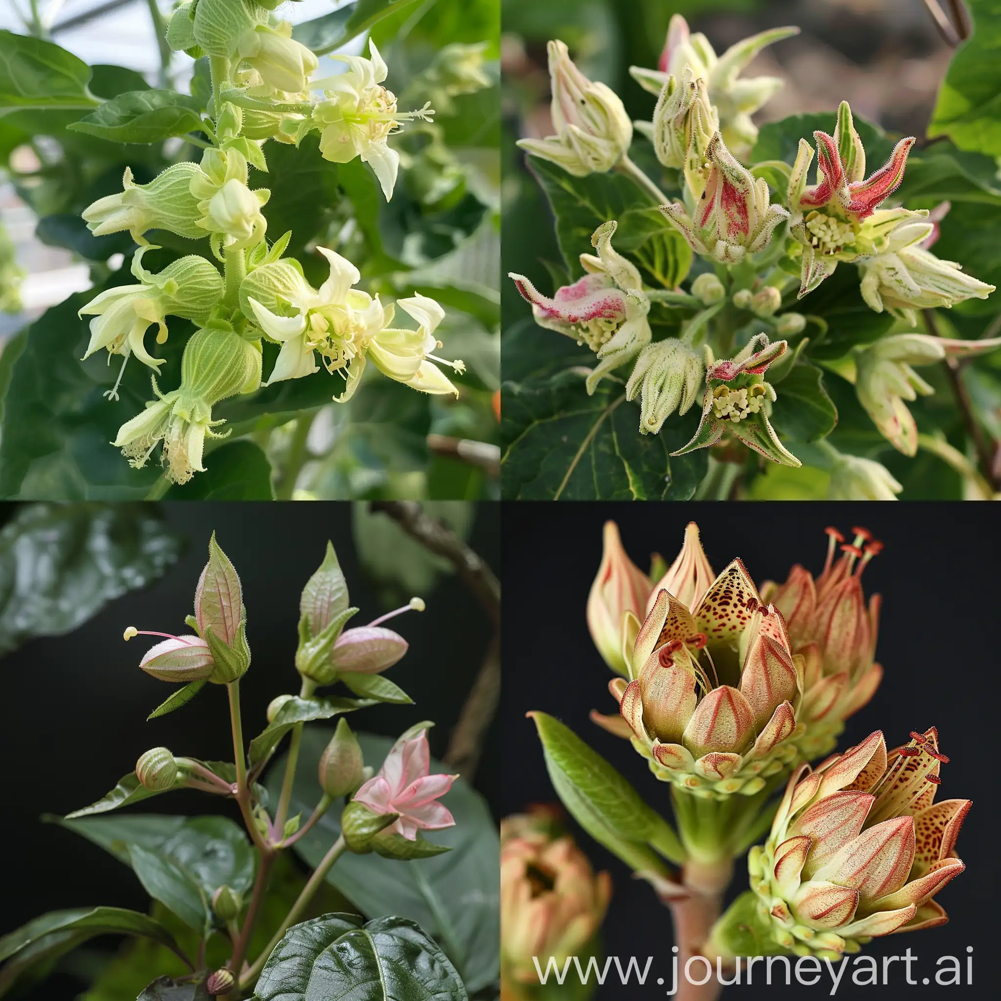 Calycanthus-Venus-Plant-in-Bloom-Detailed-Floral-CloseUp