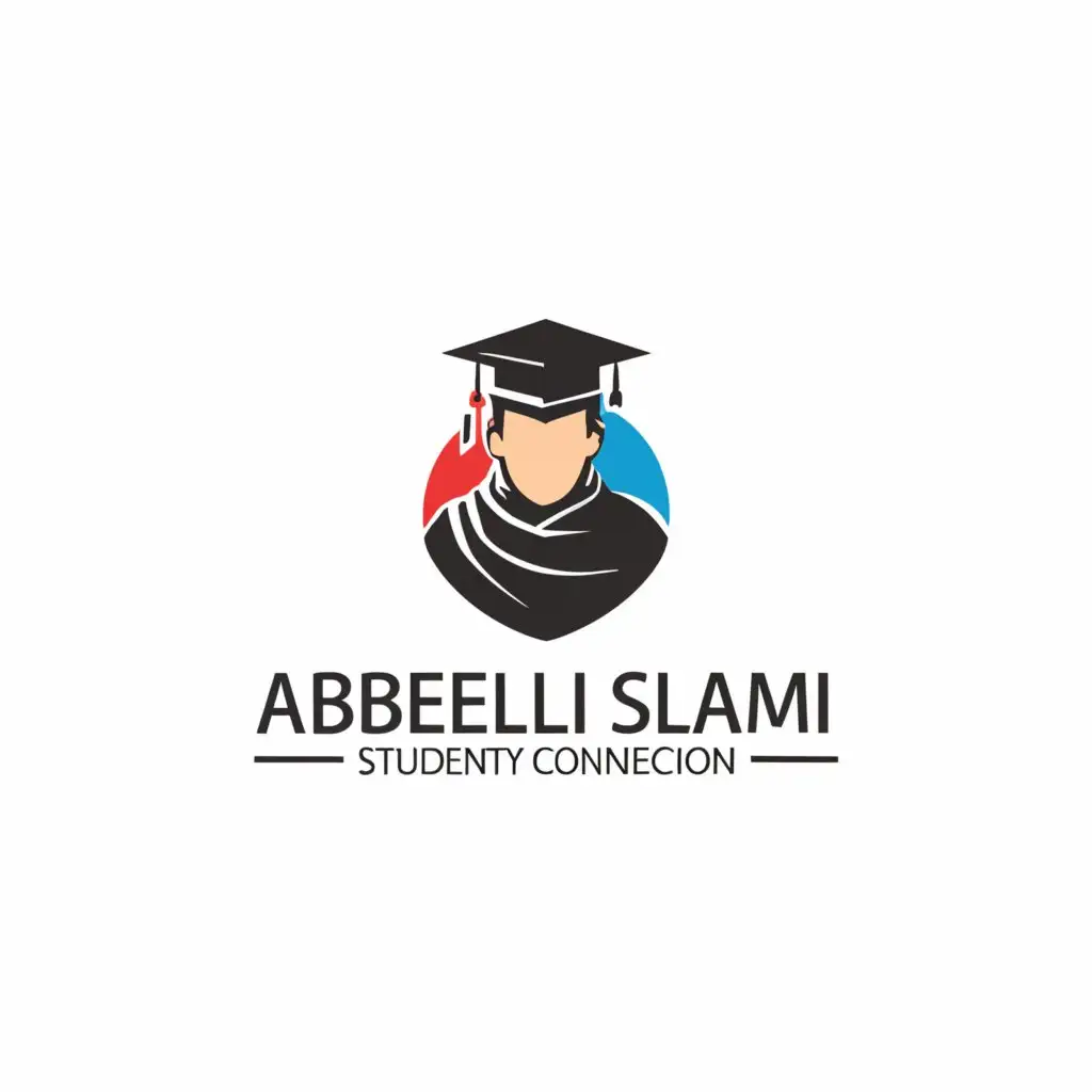 a logo design, with the text 'abdelali slami', main symbol: student university, Moderate, clear background