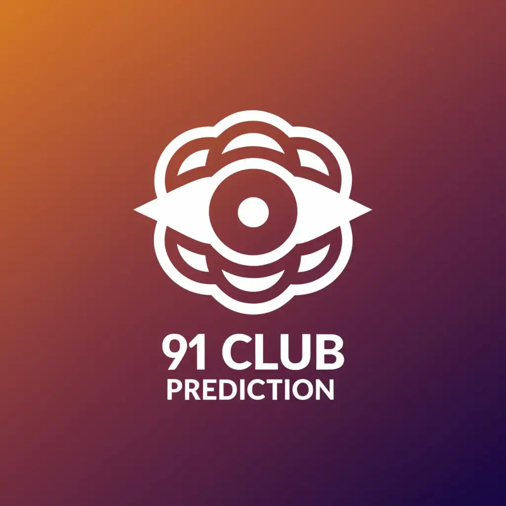 a logo design,with the text "91 club VIP prediction", main symbol:Colour prediction telegram channel,Moderate,clear background