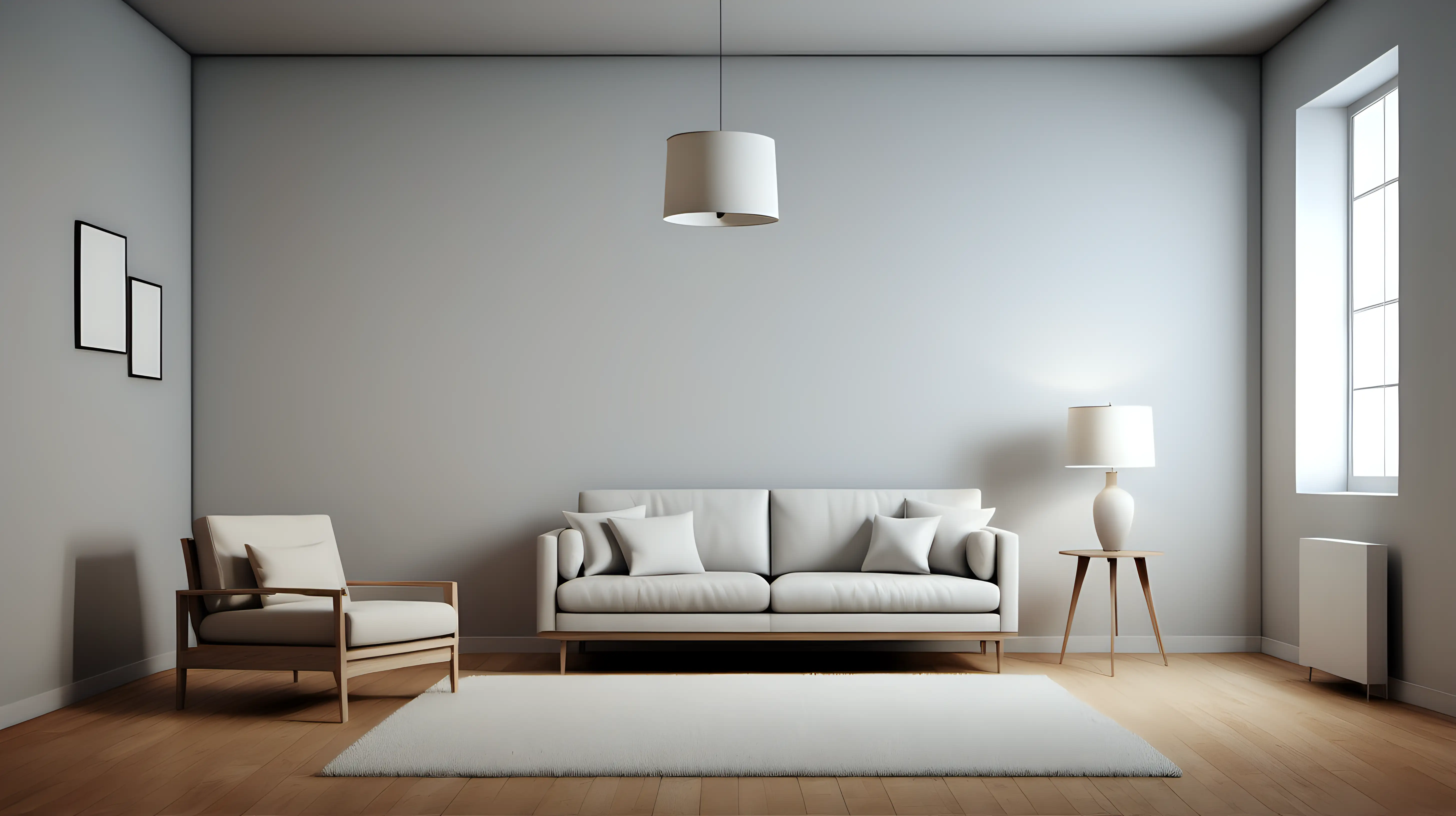 Minimalist Living Room with Chic Furnishings