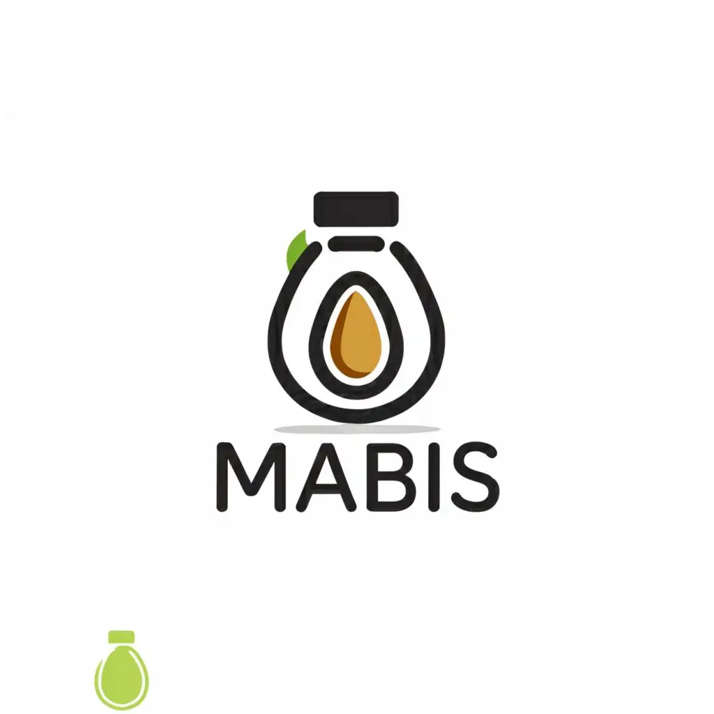 a logo design,with the text "MABIS", main symbol:AVOCADO OIL,Moderate,clear background