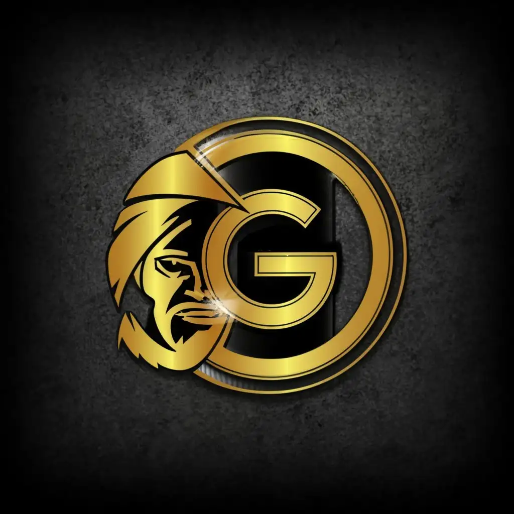 a logo design, with the text 'G', main symbol:Gold, Round, circle, man in costume, spy, Moderate, clear background
