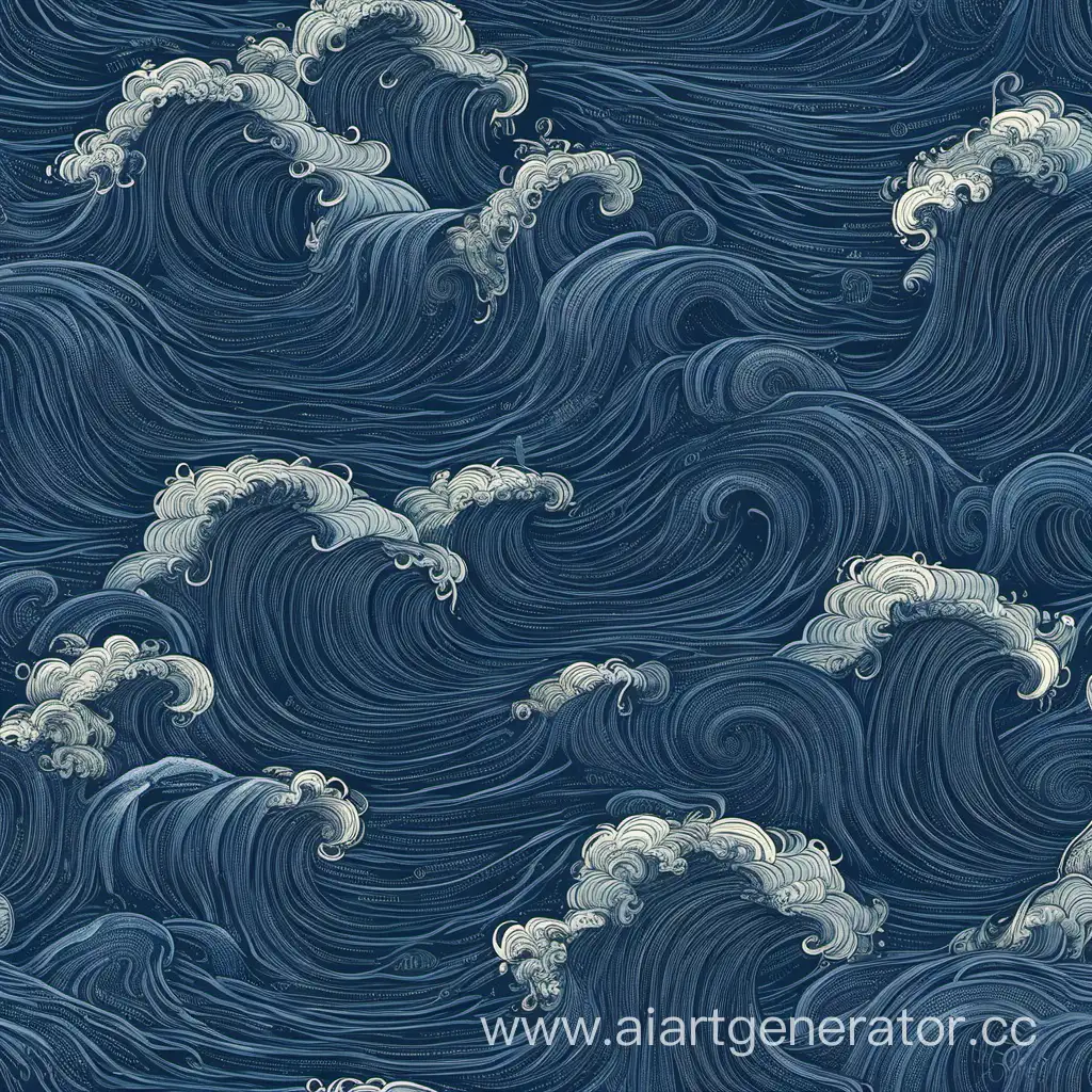 Sea water dark blue 