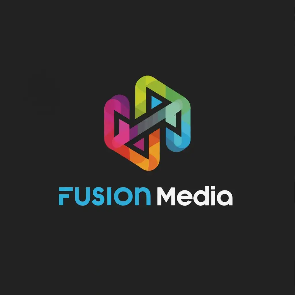 LOGO-Design-for-Fusion-Media-Dynamic-Fusion-of-Creativity-and-Professionalism