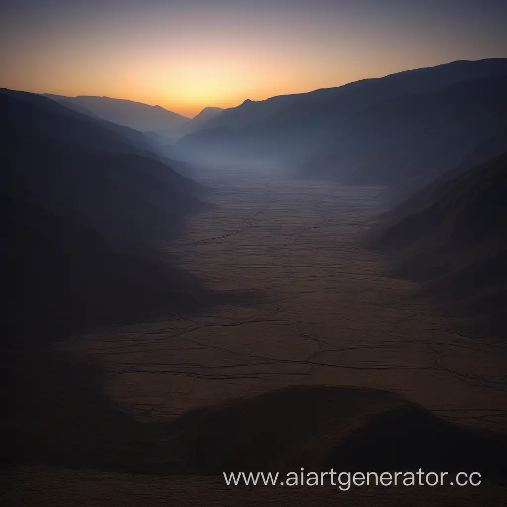 Serene-Dawn-in-Deserted-Valley