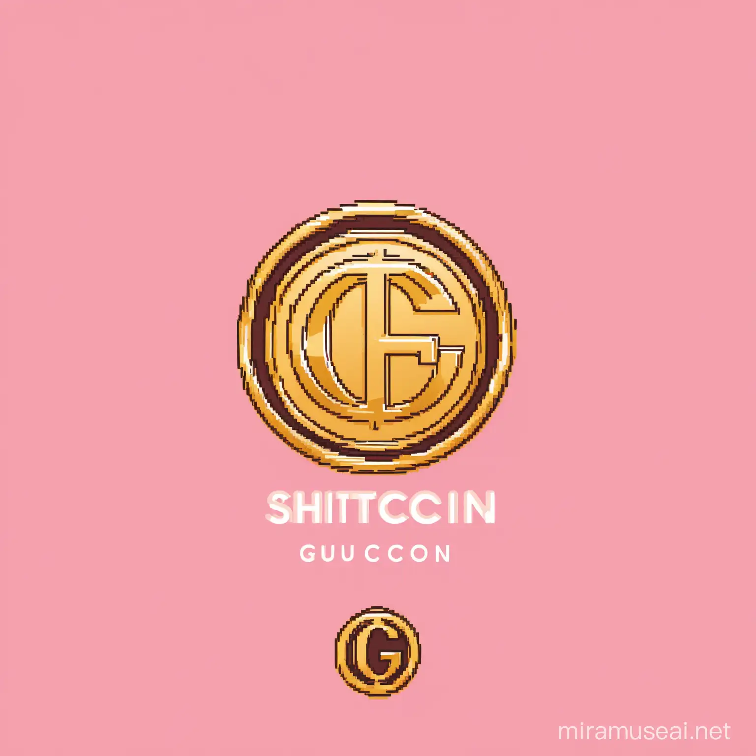 landing pase for shitcoin in gucci style