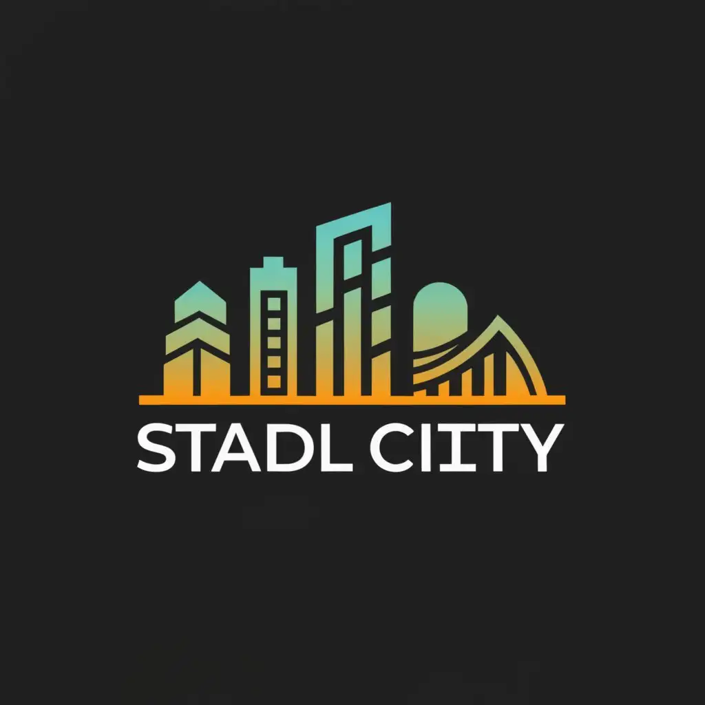 a logo design, with the text 'Stadl C i t y', main symbol:City, Moderate, be used in Entertainment industry, clear background