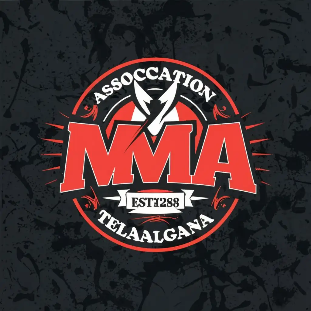 Logo-Design-For-Telangana-MMA-Bold-Typography-with-Martial-Arts-Influence