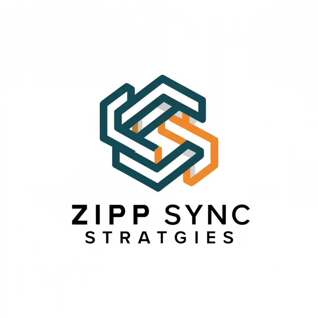 a logo design,with the text "Zip Sync Strategies", main symbol:ZS,Moderate,be used in Technology industry,clear background