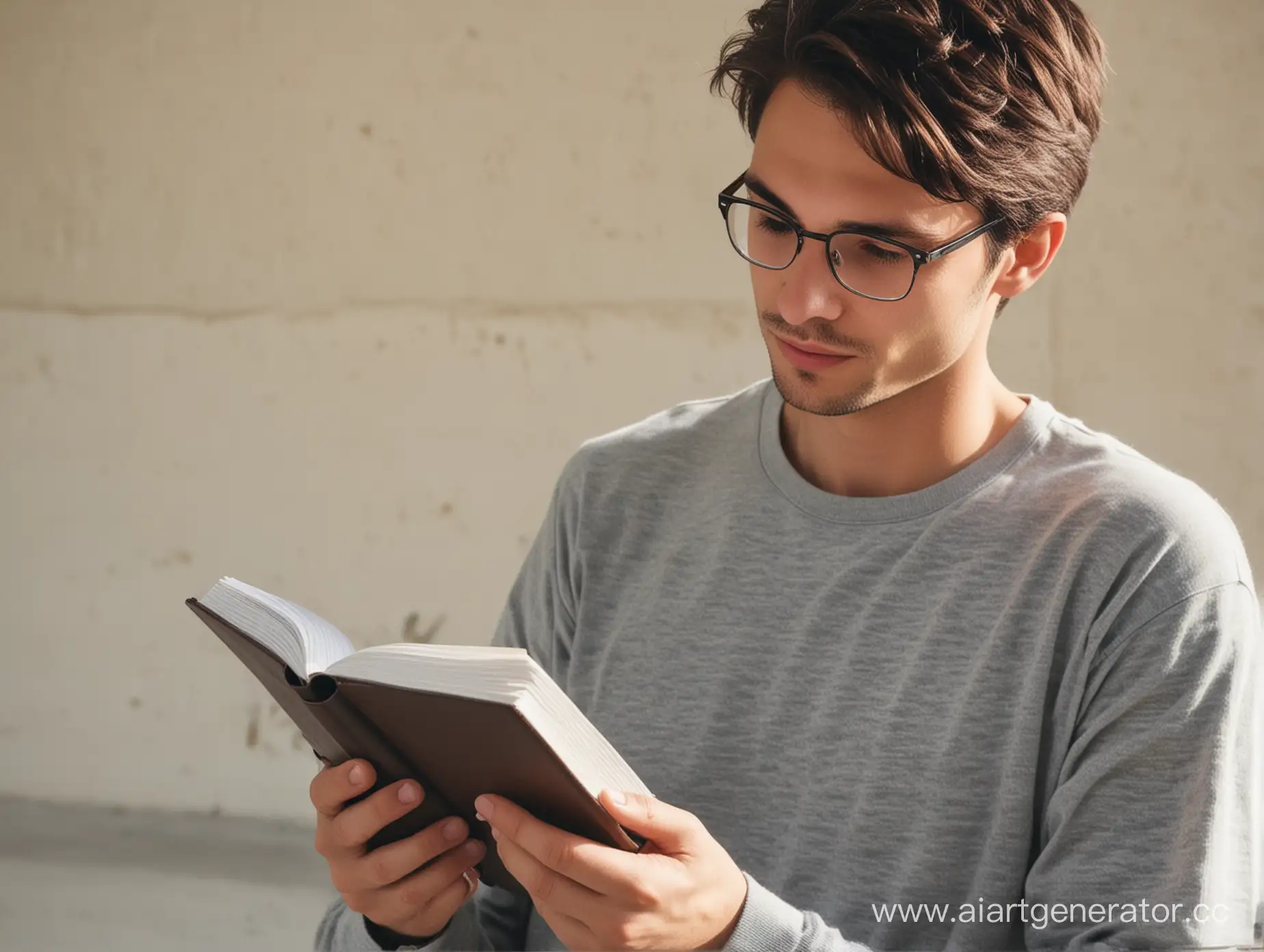 Young-Man-Reflecting-While-Holding-a-Journal