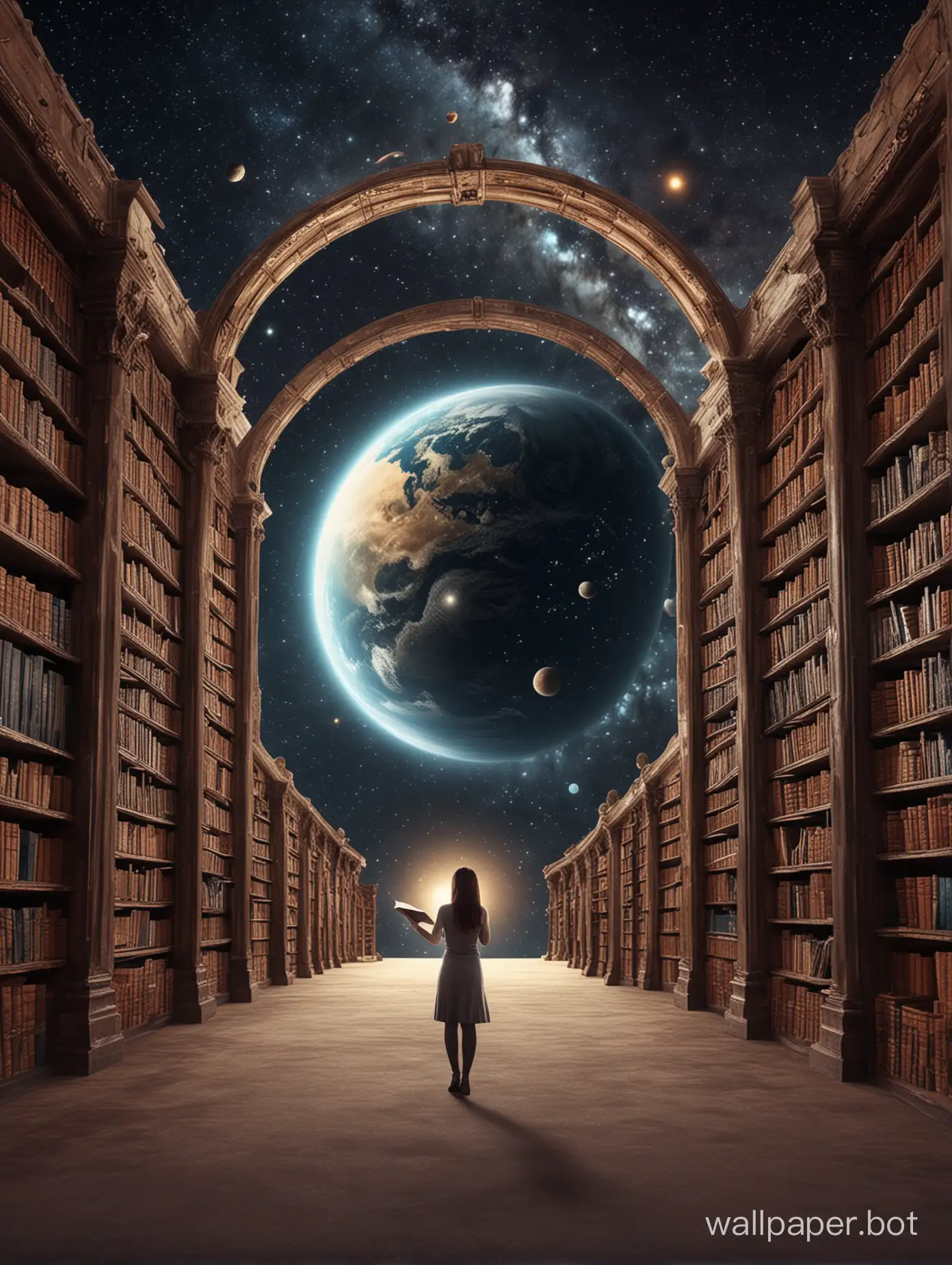 Library is planet, and books - are objects of space