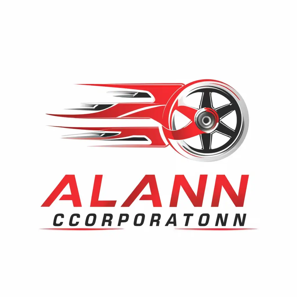 a logo design,with the text 'Alan Racing Corporation', main symbol:Red,Complexe,be used in Automobile industry,clear background