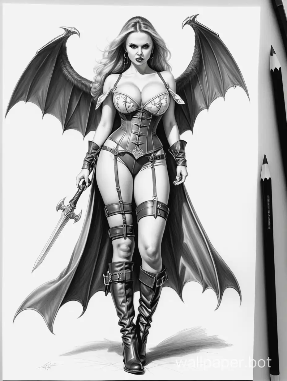 Valkyrie-Slav-in-Full-Growth-Anna-Semenovich-as-a-Vampire-Slayer