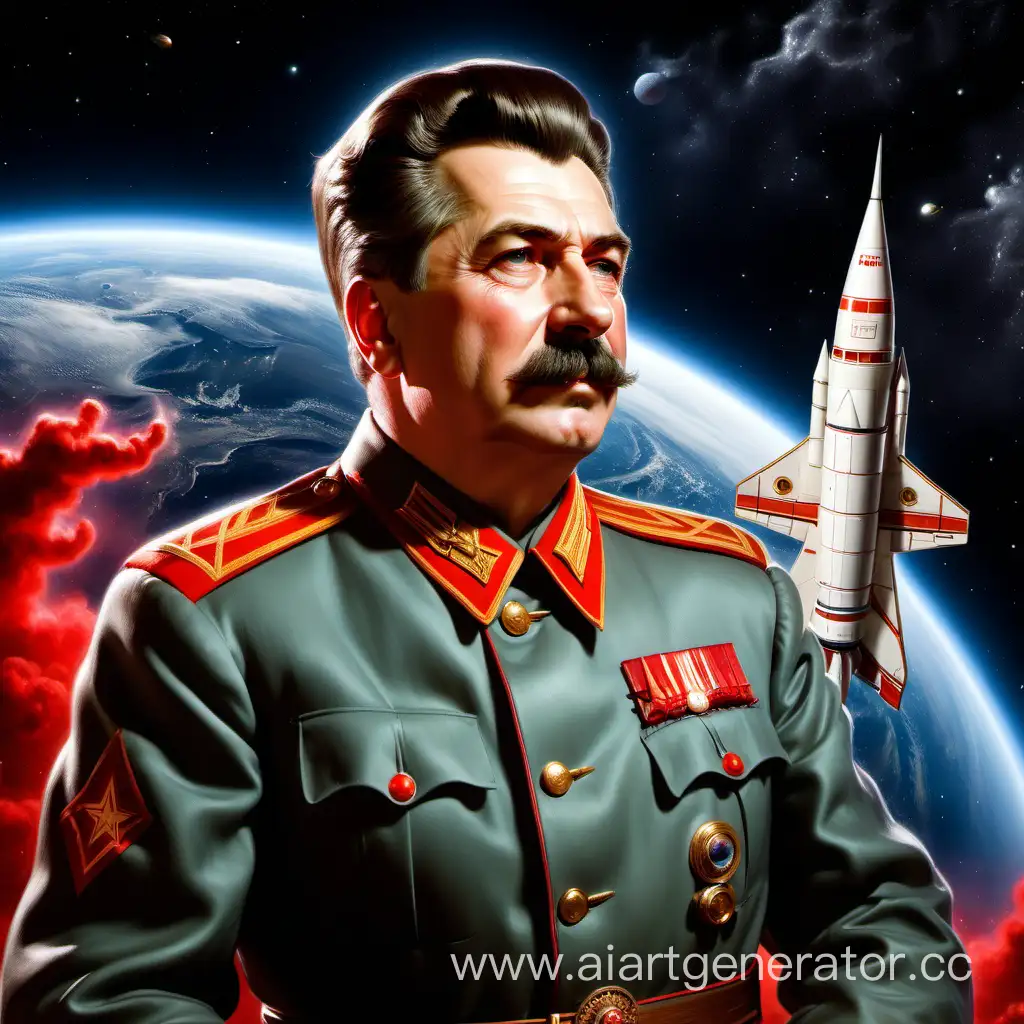 Сталин летит в космос