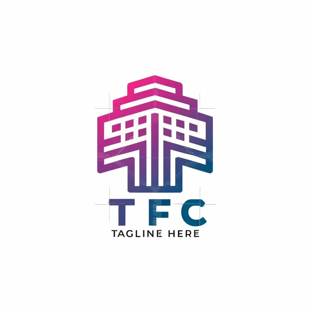 a logo design,with the text "TFC", main symbol:BUILDING,Moderate,be used in Entertainment industry,clear background