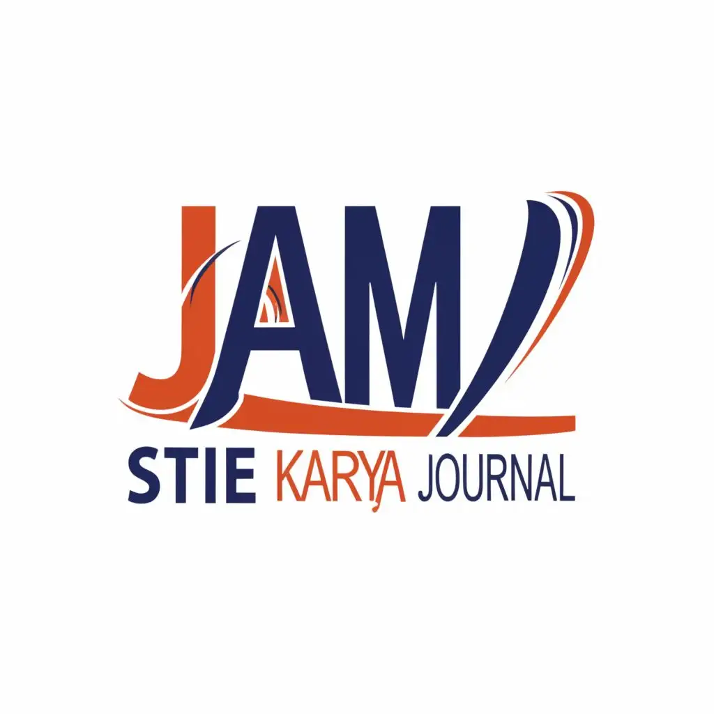 a logo design,with the text "Journal of Accounting and Management STIE Karya", main symbol:JAM_SK Stie Karya,Moderate,be used in Education,clear background
