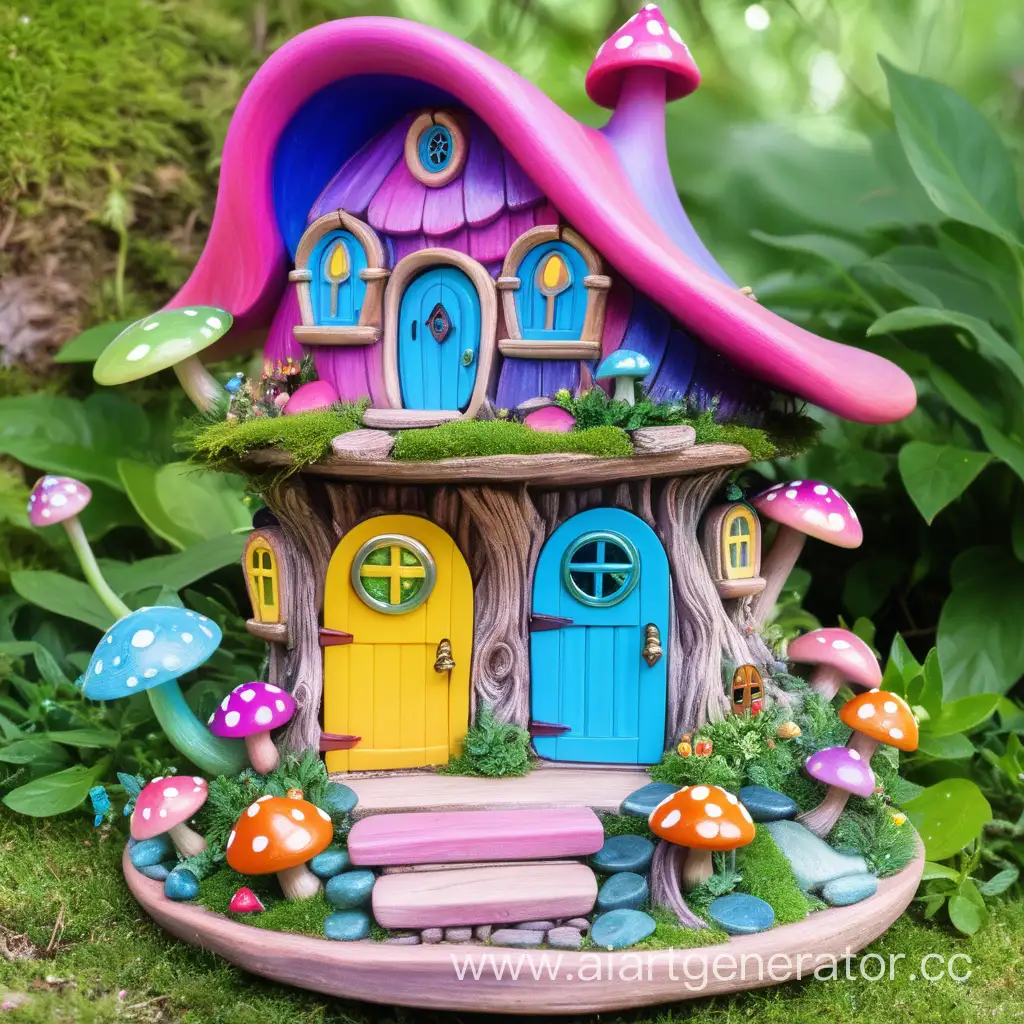 colorful fairy house