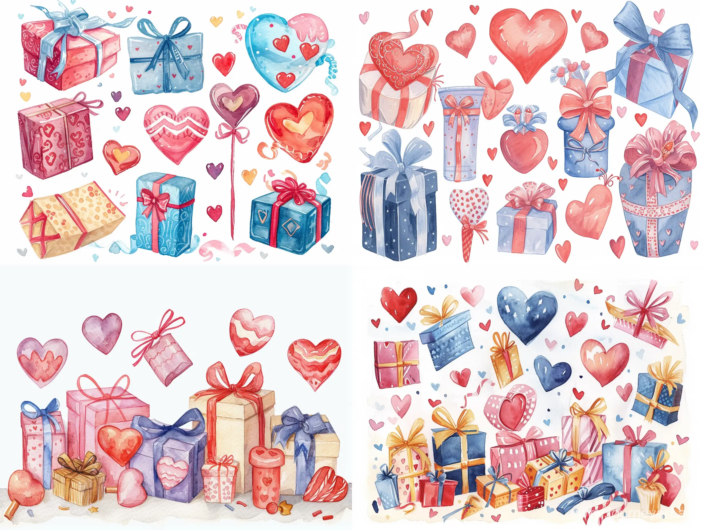 Romantic-Valentines-Day-Postcard-with-Exquisite-Gifts-and-Heartfelt-Details