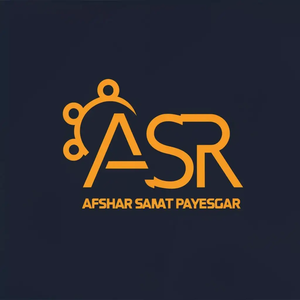logo, Afshar Sanat Payeshgar, with the text "ASR", typography, be used in Technology industry