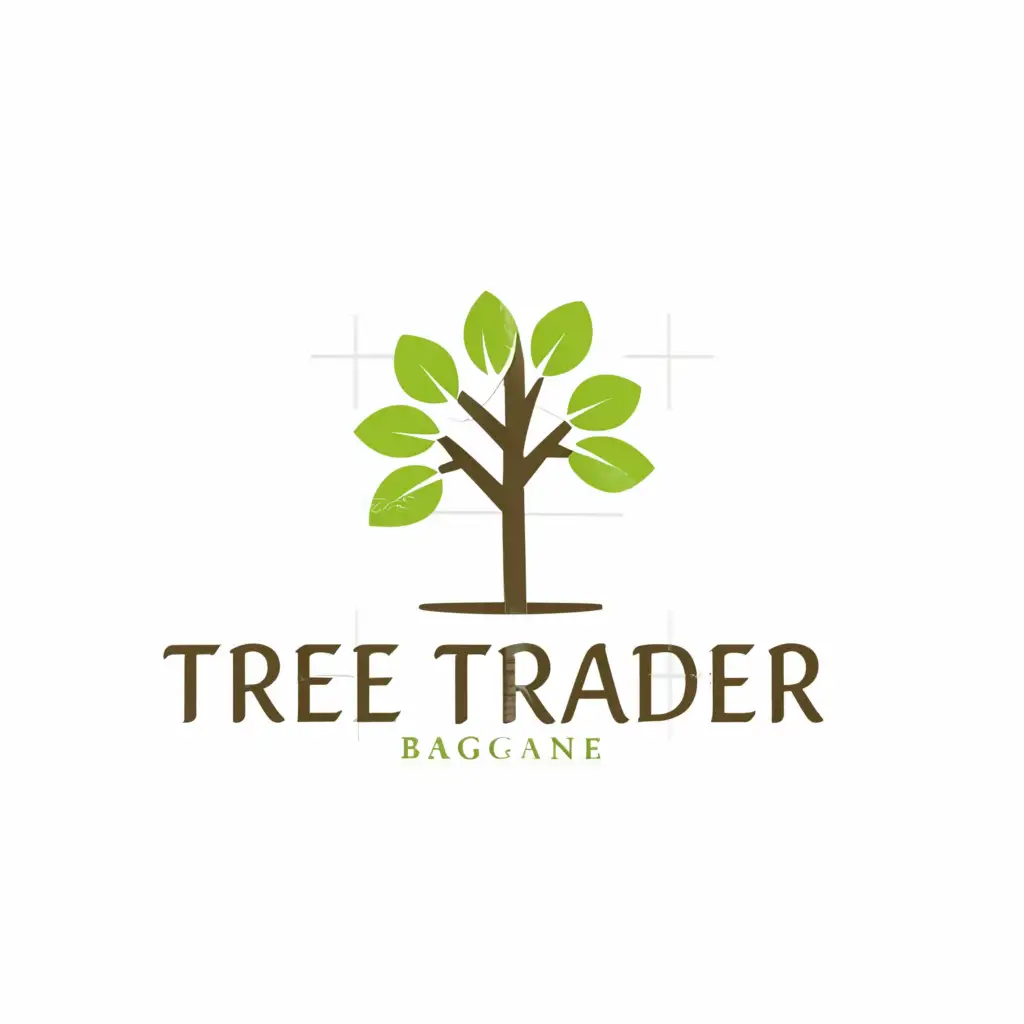 a logo design,with the text "Tree Trader", main symbol:A tree,Moderate,be used in Retail industry,clear background
