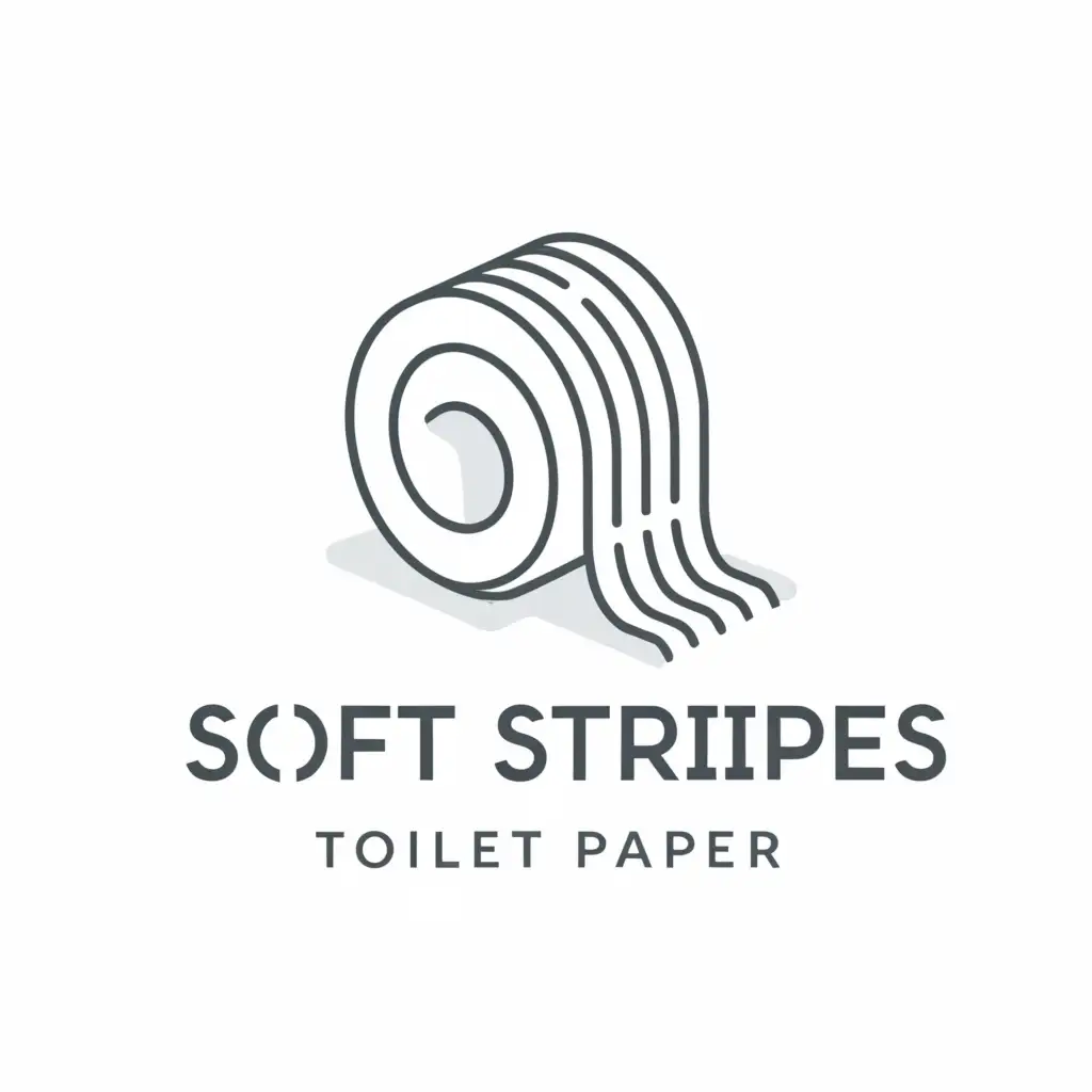 LOGO-Design-For-Soft-Stripes-Toilet-Paper-Minimalistic-Design-with-Clear-Background