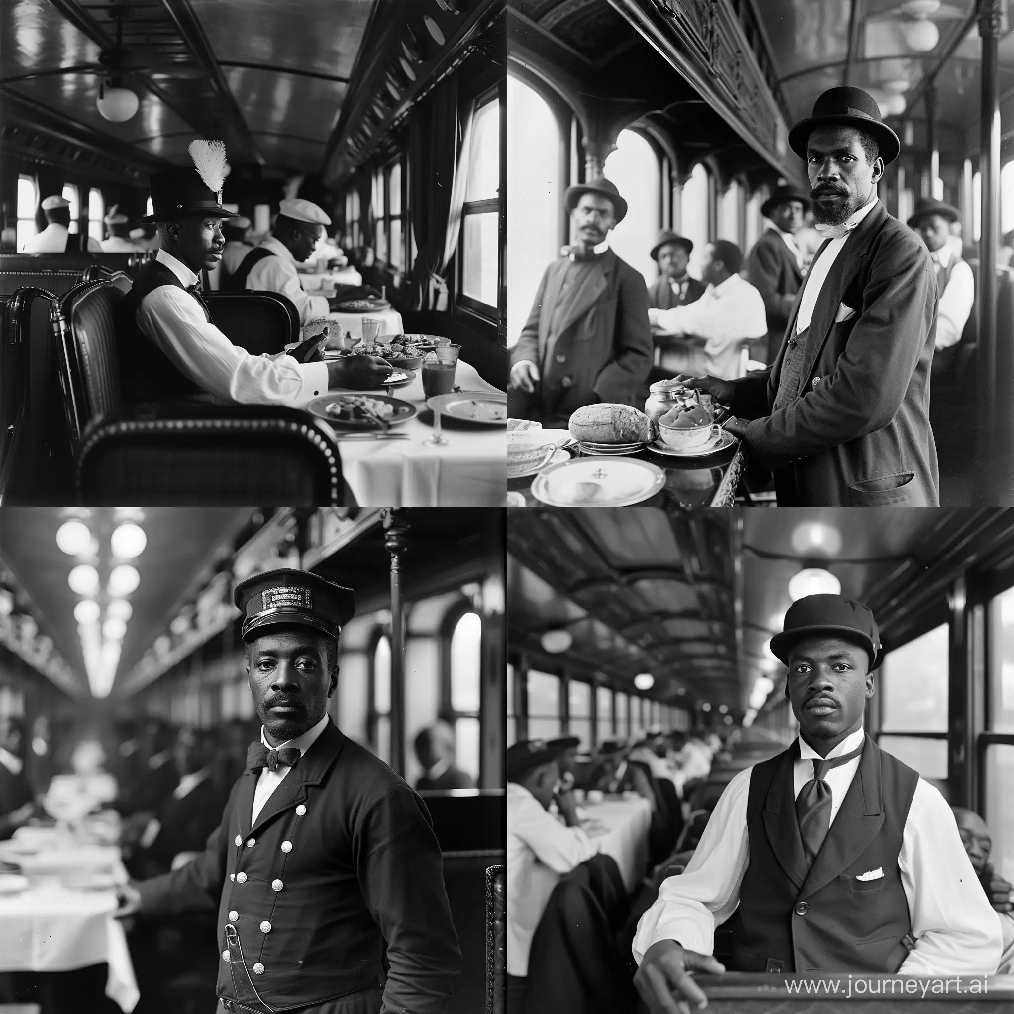 Pullman porters, who were almost exclusively Black men, worked the sleeping and dining cars that gave white travelers an extravagant riding experience