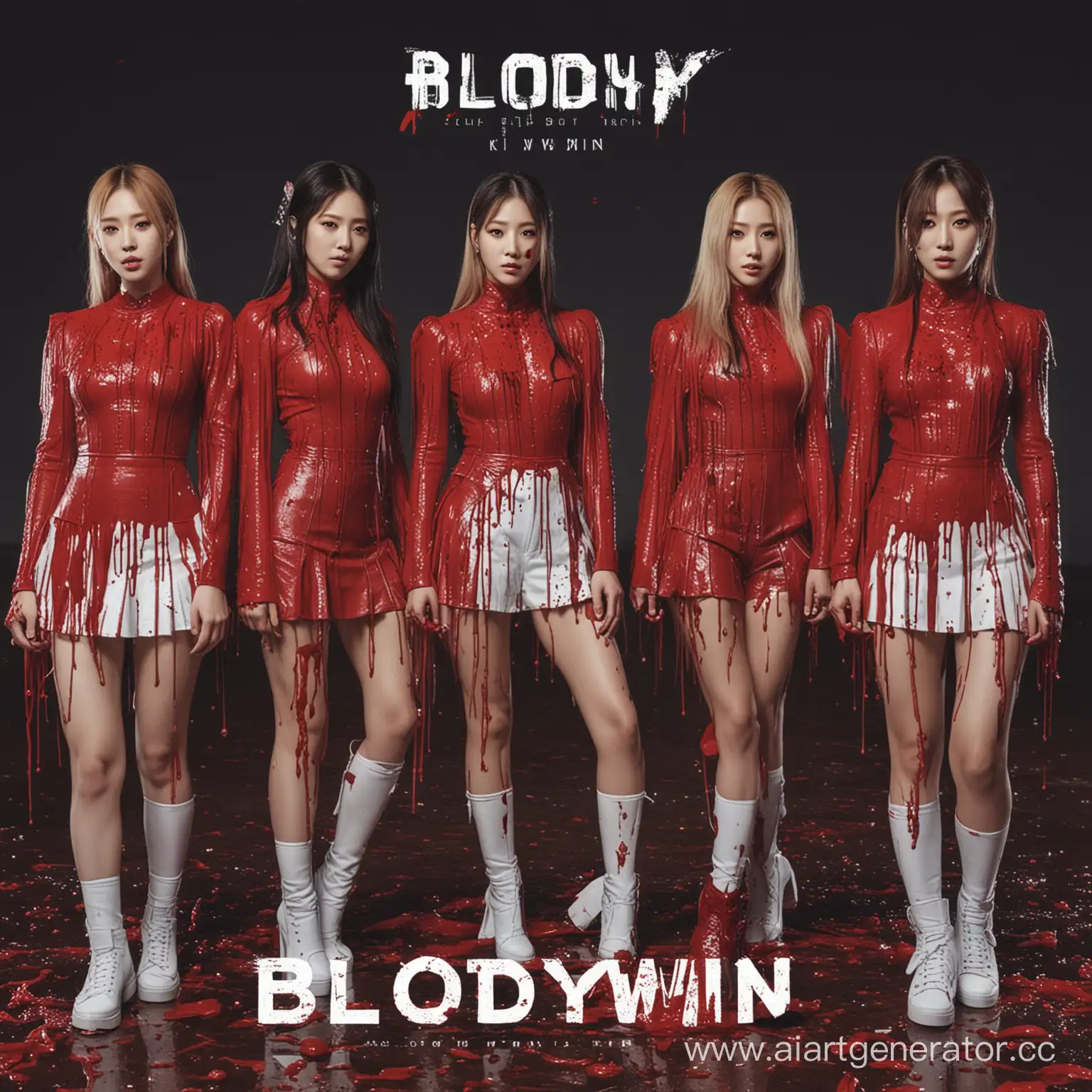 k-pop album cover “bloody win”