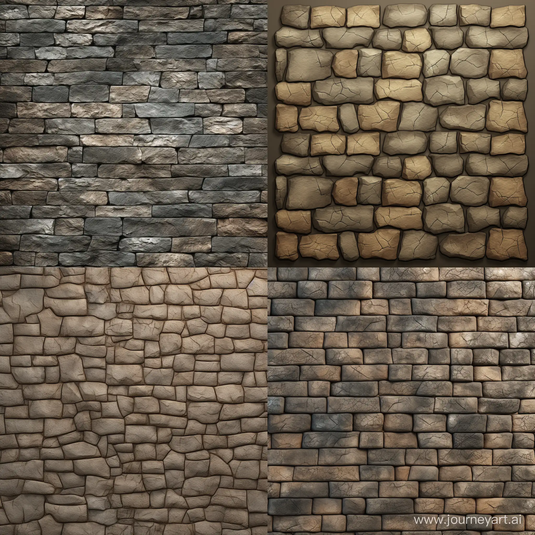 seamless andesite brick wall stylized and high quality